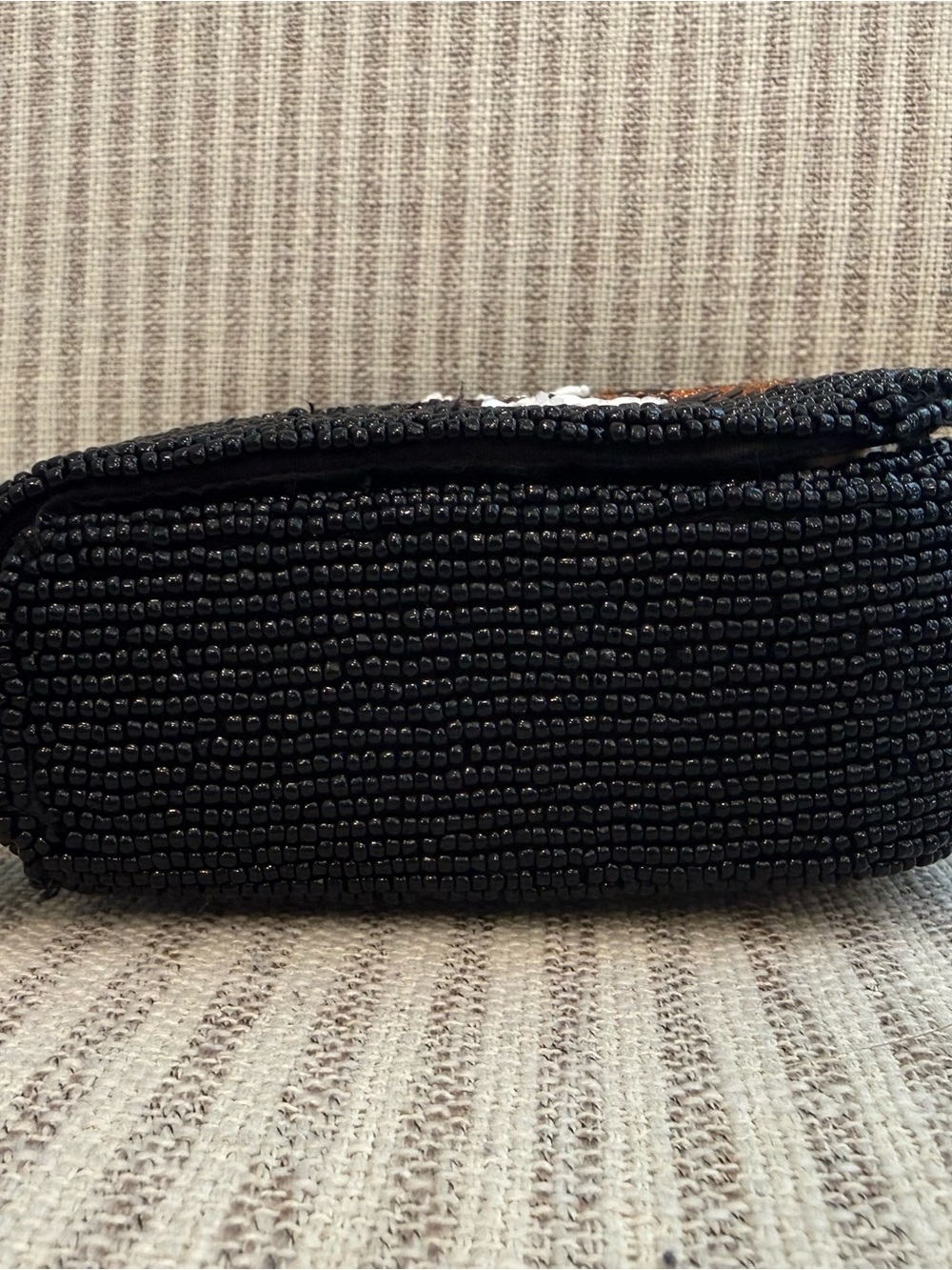 NWT Cutest bag out there! Beaded Black Halloween Dogs Pumpkins Shoulder Bag - Picture 8 of 9